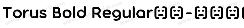 Torus Bold Regular字体字体转换